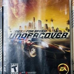 Need For Speed Undercover (Play Station 3, 2008) Tested & Working With Manual
