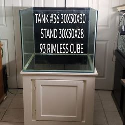 93 Gal Rimless Cube Fish Tank Nov 27-Jan 2 Free delivery to the front of your home in the five borough