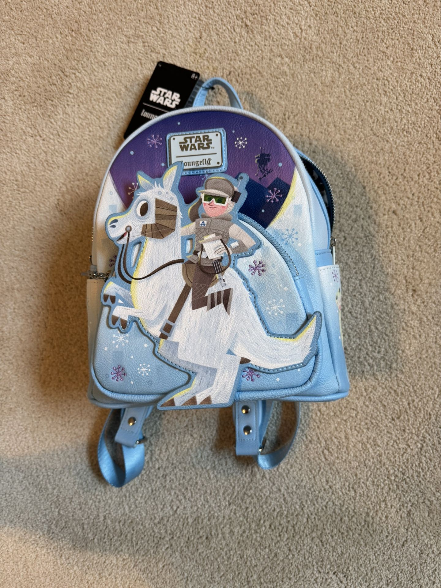 🚀 Loungefly Disney Star Wars Luke Riding A Tauntaun On Hoth Mini Backpack NWT