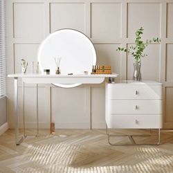 black vanity desk set , storage drawers(AP24) I Have In Black Same Style 