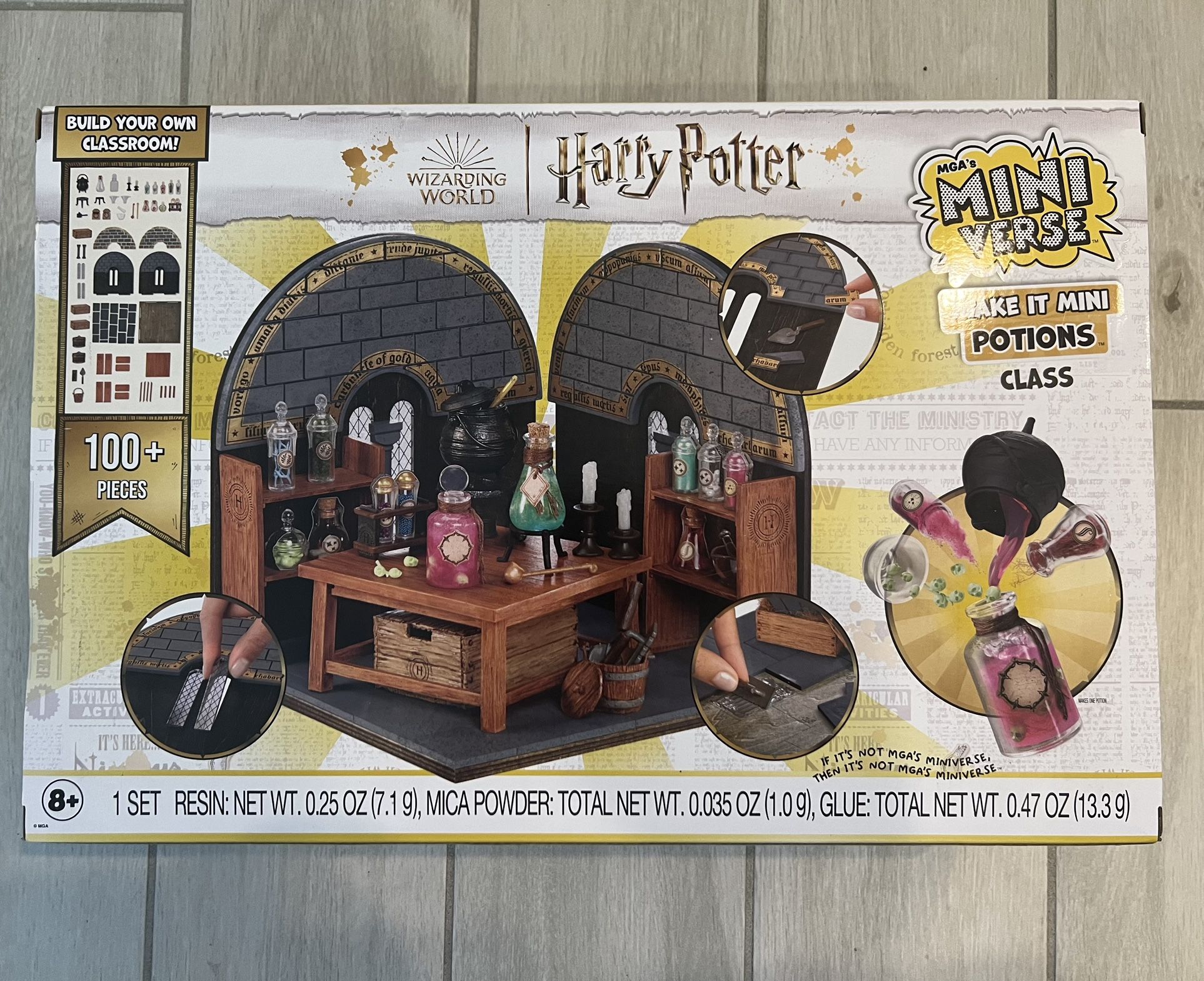 MGA's Miniverse Make It Mini Potions Class, Harry Potter Mini Collectibles, Building Set, 100+ Piece