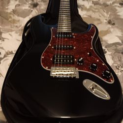 2 Acoustic Guitars Washburn 3 Strat Style Guitars