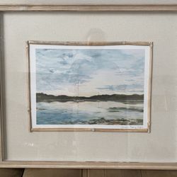 Coastal Art With Frame 