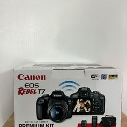 Canon EOS Rebel T7 Digital Slr Camera Premium Kit 