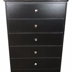 New Black Chest 5 Drawer Dresser⚡️