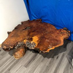 Huge Rustic Solid Wood Coffee Table 