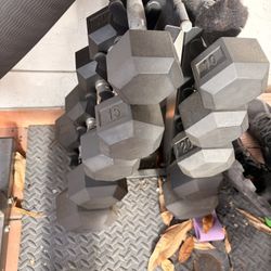 Dumbbell Set 45s,25s,20s,15s,10s.