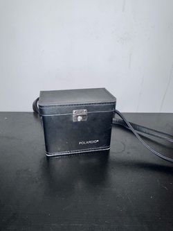Polaroid Black Leather Camera Carry Case