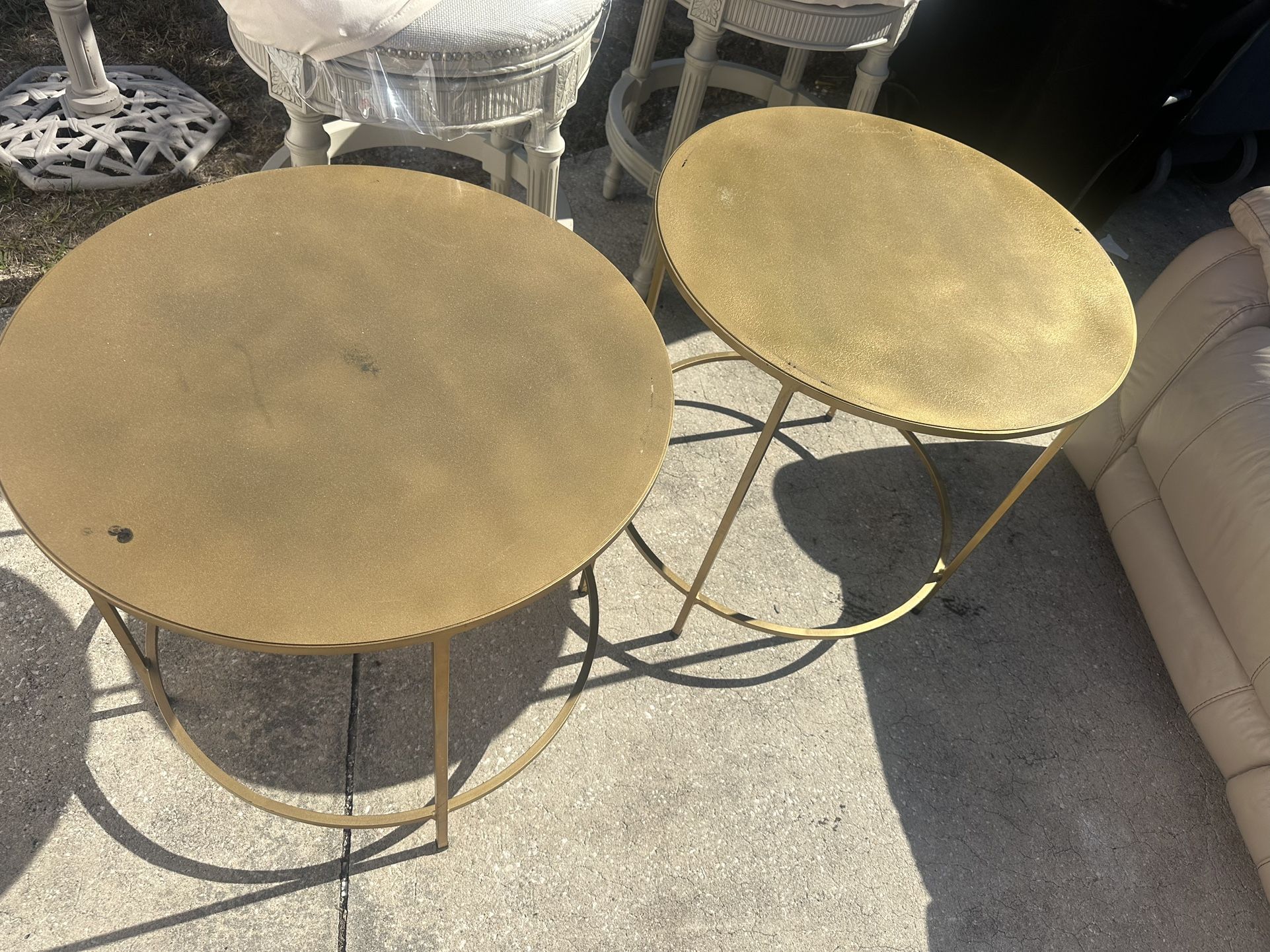 Gold End Tables 