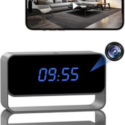 New Inbox Camera Clock-Full HD 1080P WiFi,Mini Wireless Cam with Night Vision-Indoor Home Security Surveillance