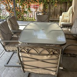 Patio table and chairs