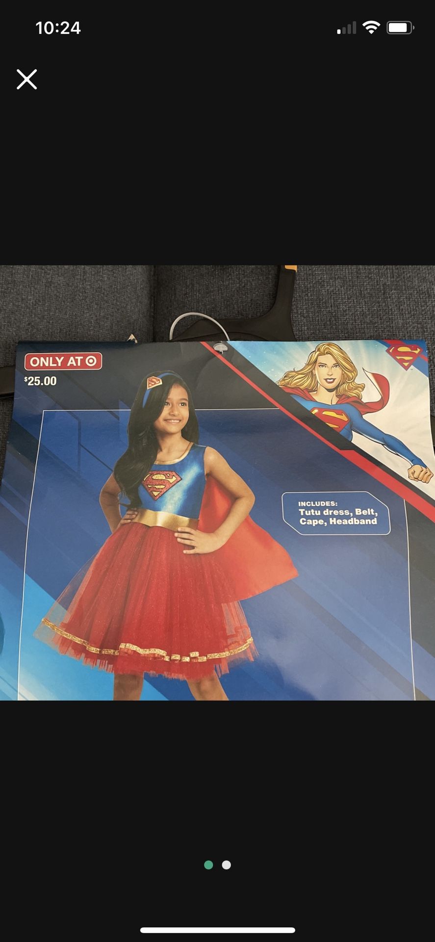 SuperGirl Hallowen Costume
