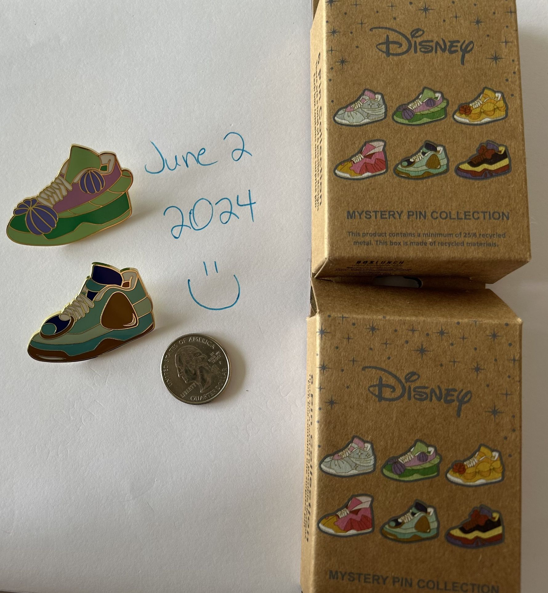 Disney Blind Box Sneaker Pins Jasmine And Ariel