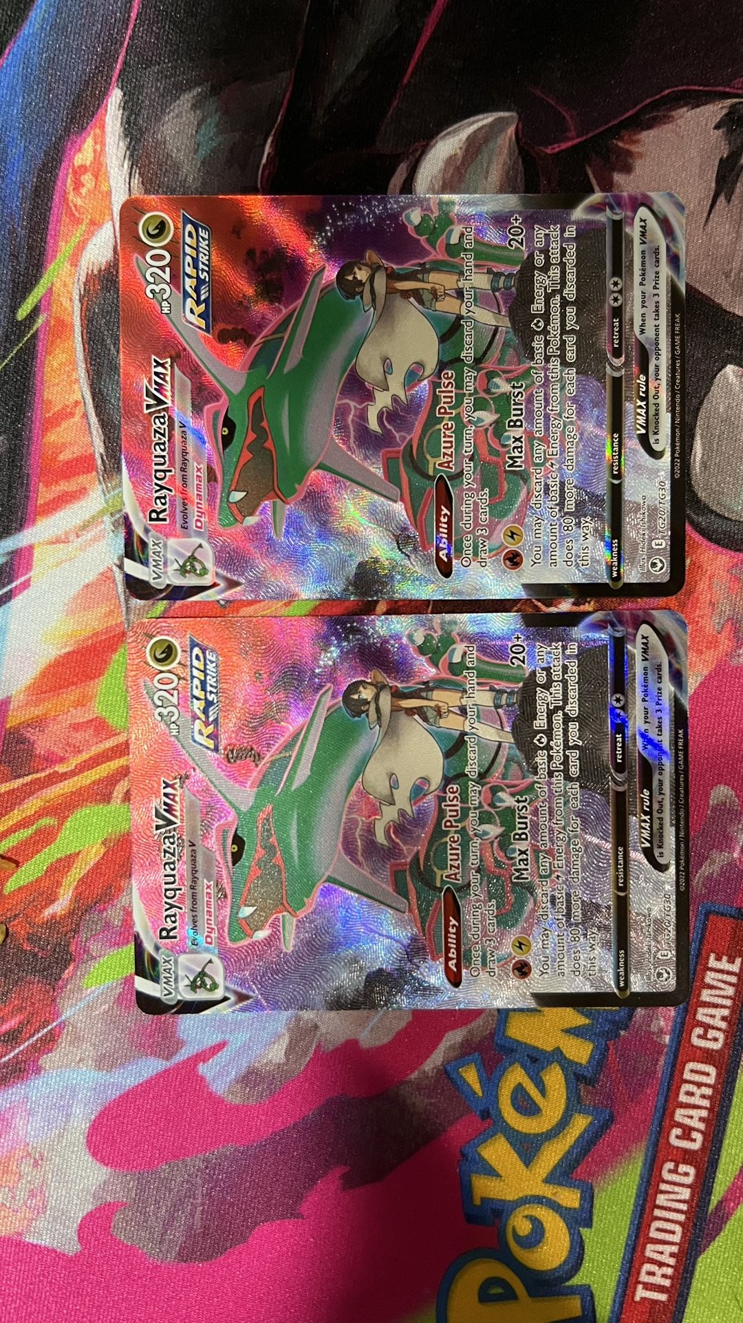 2 Rayquaza Vmax TG20 NM Psa10able Pokemon