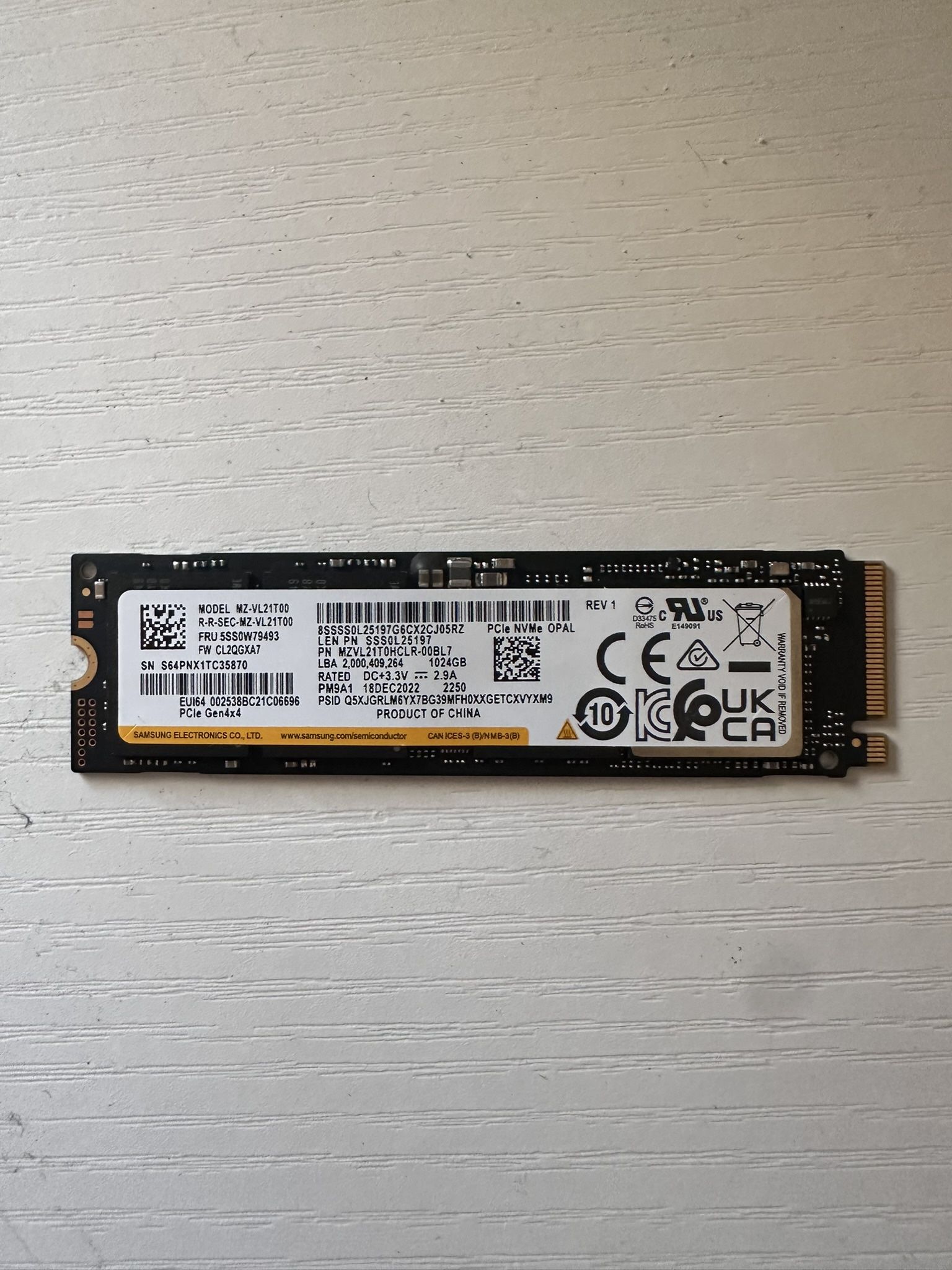 Samsung SSD 1TB