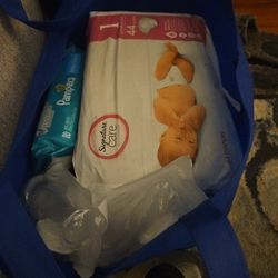 Bag Of Newborn Baby Boy Supplies