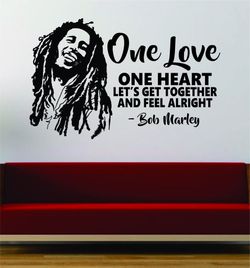 PRE MADE Wall Decal Home Decor Bob Marley