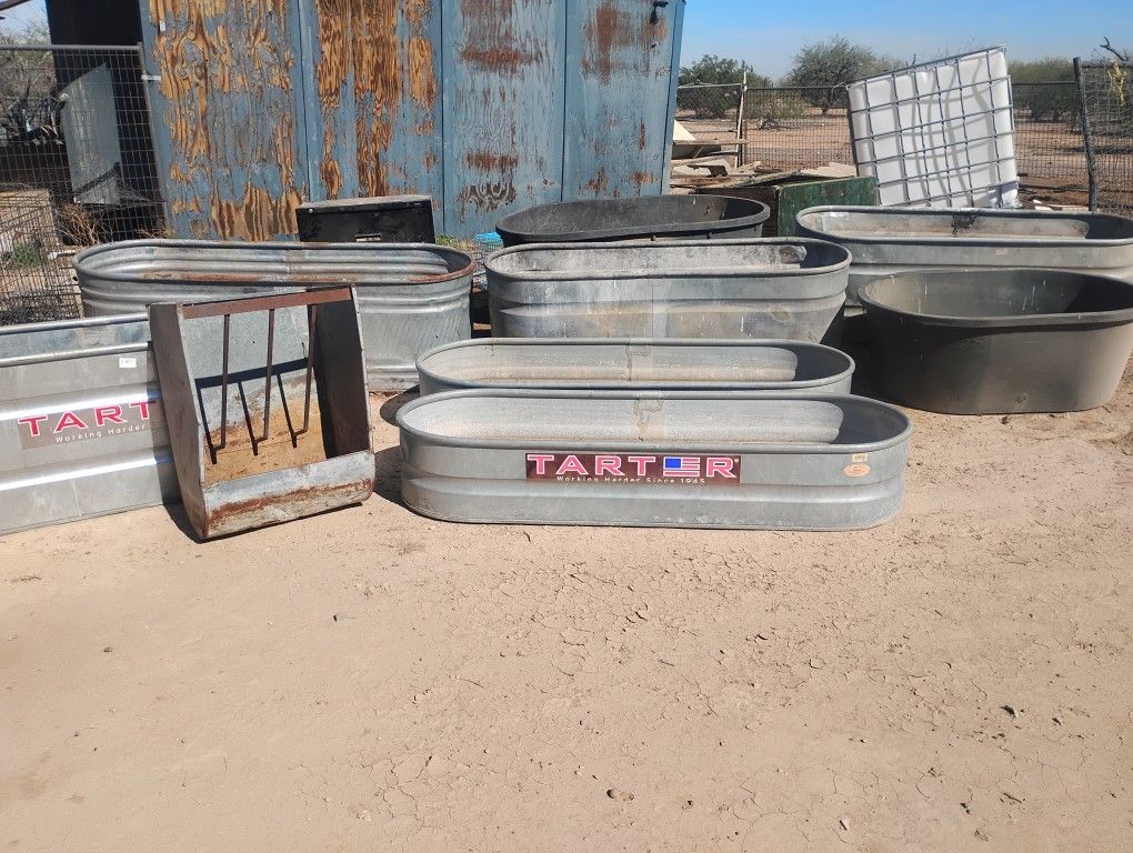 Different Size Water Troughs. No Leaks