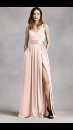 Color blush dress very light pink size small
