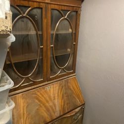 I have two mid-century hutch/CHINA cabinets antique in mid condition