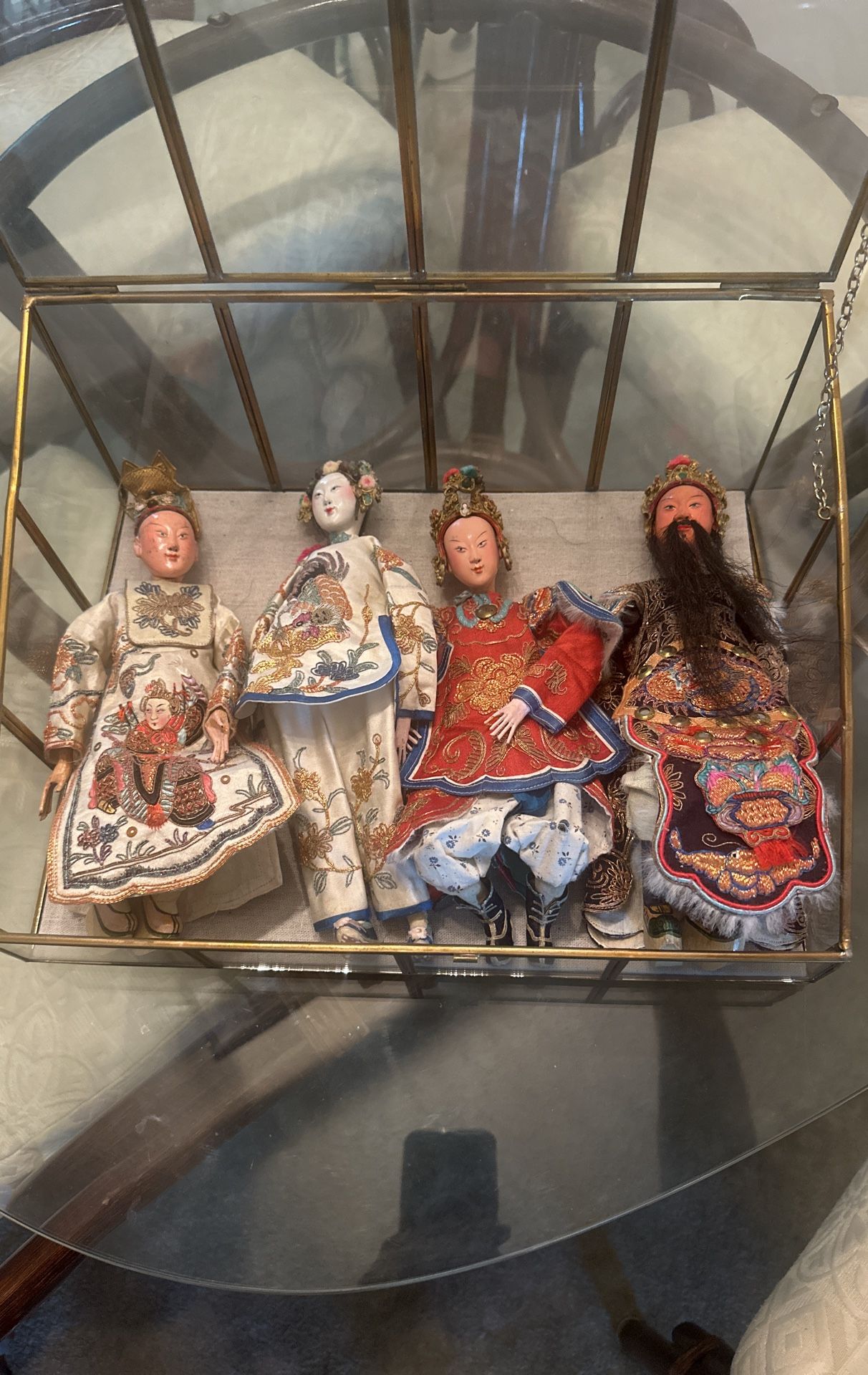 Antique early 19 century papier-mâché Chinese dolls