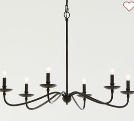 Chandelier With Linen Shades