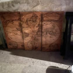 Old world Map Canvas 