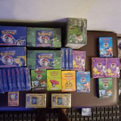 First Edition Pokemon Base Sets, And Boxes [ Never Opened]
