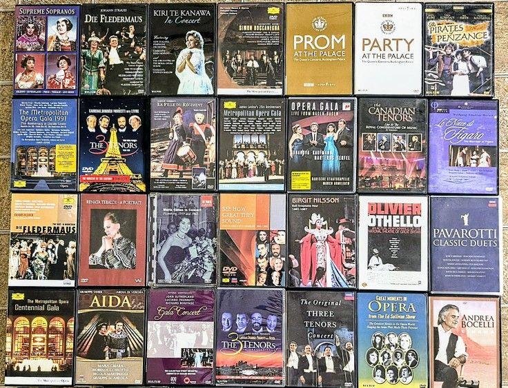 56 DVD Collection, Opera, Ballet, Symphony, Orchestra, Classical Music Performances