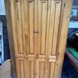 Free Solid Wood Corner Cabinet. 
