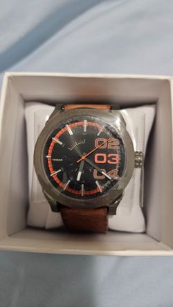 Diesel Men's Watch Brown Leather Strap
