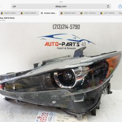 2 broken tabs 2017-2021 MAZDA CX5 CX-5 LEFT FULL LED HEADLIGHT 2020 OEM UF99522