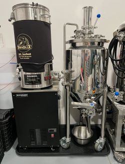 Brewing Equipment: Jacketed Conical fermenter, Glycol, Kettle