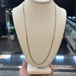 14kt Solid Curb Chain 3mm 24”