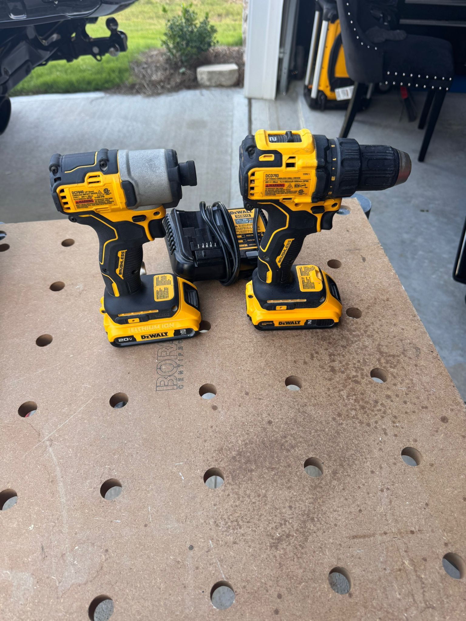 Dewalt tool set with batteries