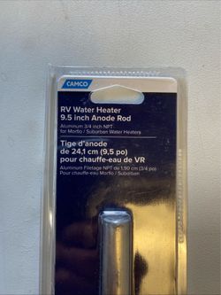 New Camco RV Water Heater Anode Rod 9.5” inches package damage unopened