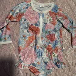New Baby Girl Floral Swimsuit Romper Bodysuit 