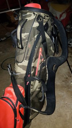 Nike sport carry ll golf bag camouflage and orange very nice for Sale in De MO - OfferUp