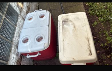 2 Red Coolers 