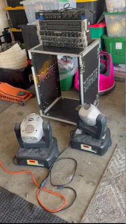 Moving Head Stage Lights and Audio rack case