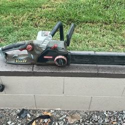 Oregon Corded Electric Chainsaw with Sharpener and Pants