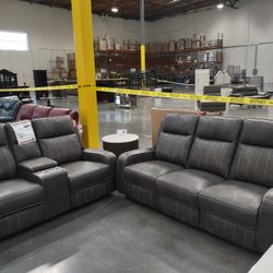 New Recliner Sofa And Loveseat Both On Sale Now Don't Miss