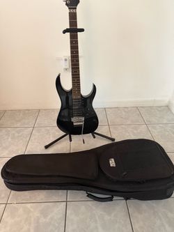 Black Electric Guitar with Gig Bag