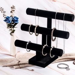 NEW-3 Tier Bracelet Holder,Bracelet Display velvet