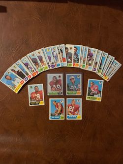 1968 Topps Football lot (61) Spider Lockhart