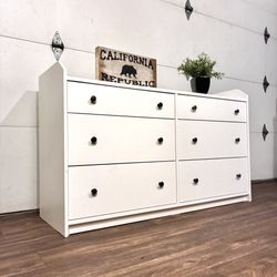 White 6-Drawer IKEA Dresser, Nursery or Kids Dresser