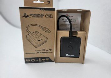 Brook Wingman FGC Retro Converter Adapter for PS1 PS2 Controllers on PS5 PS4 PC