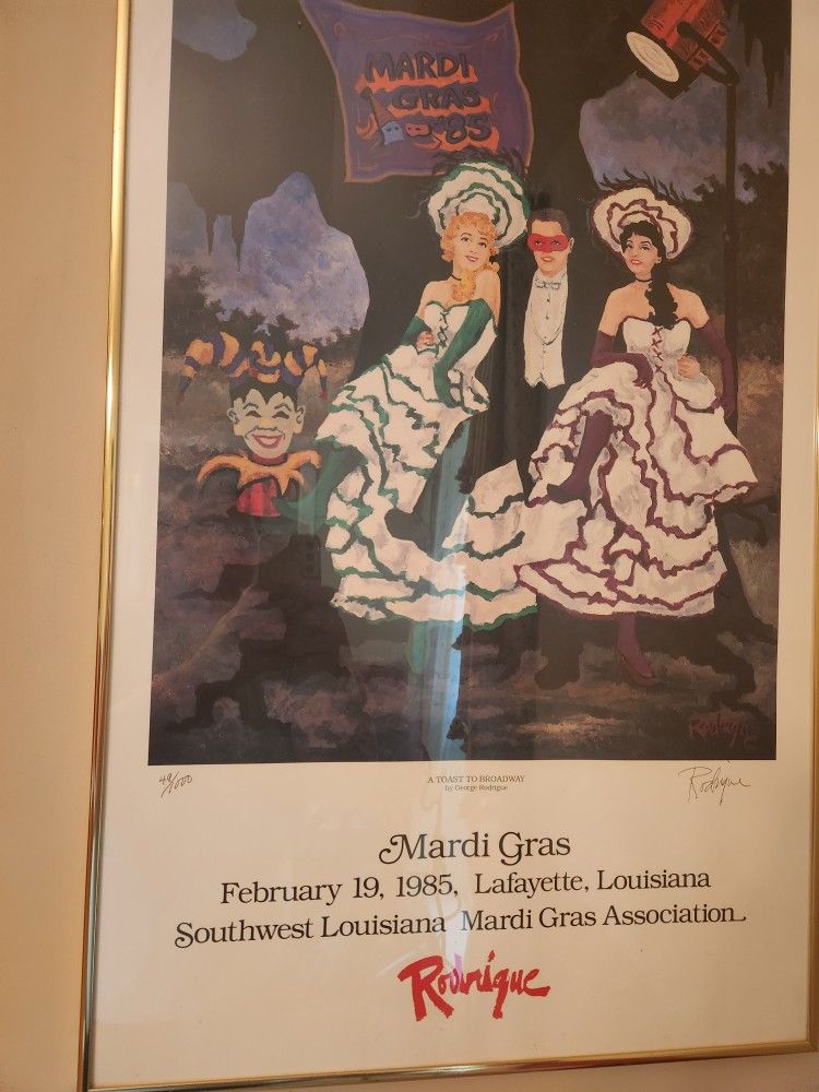 Rodrique Signed Poster