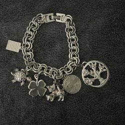 Monet Silver Color With Charms