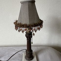 Vintage Beaded Lamp